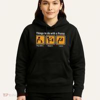 Things To Do With A Pussy Cat Graphic Hoodie thumb 5