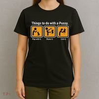 Things To Do With A Pussy Cat Graphic T-Shirt thumb 4