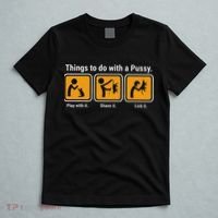 Things To Do With A Pussy Cat Graphic T-Shirt thumb 5