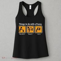 Things To Do With A Pussy Cat Graphic Women's Tank Top thumb 3