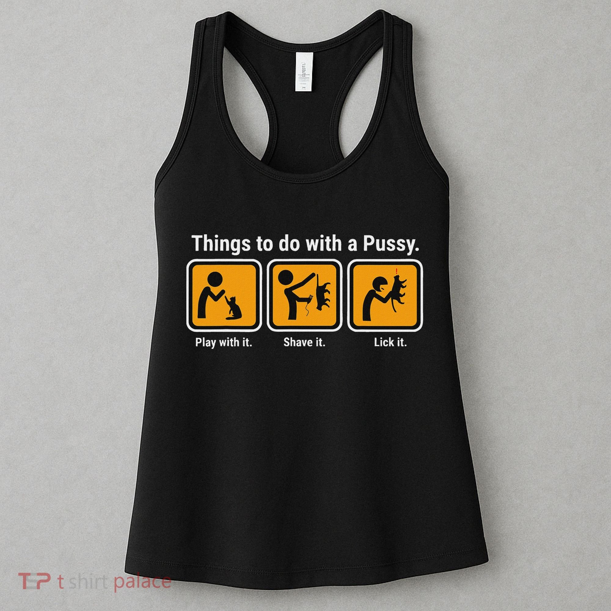 Things To Do With A Pussy Cat Graphic Women's Tank Top