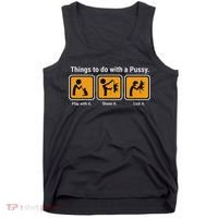 Things To Do With A Pussy Cat Graphic Tank Top thumb 0