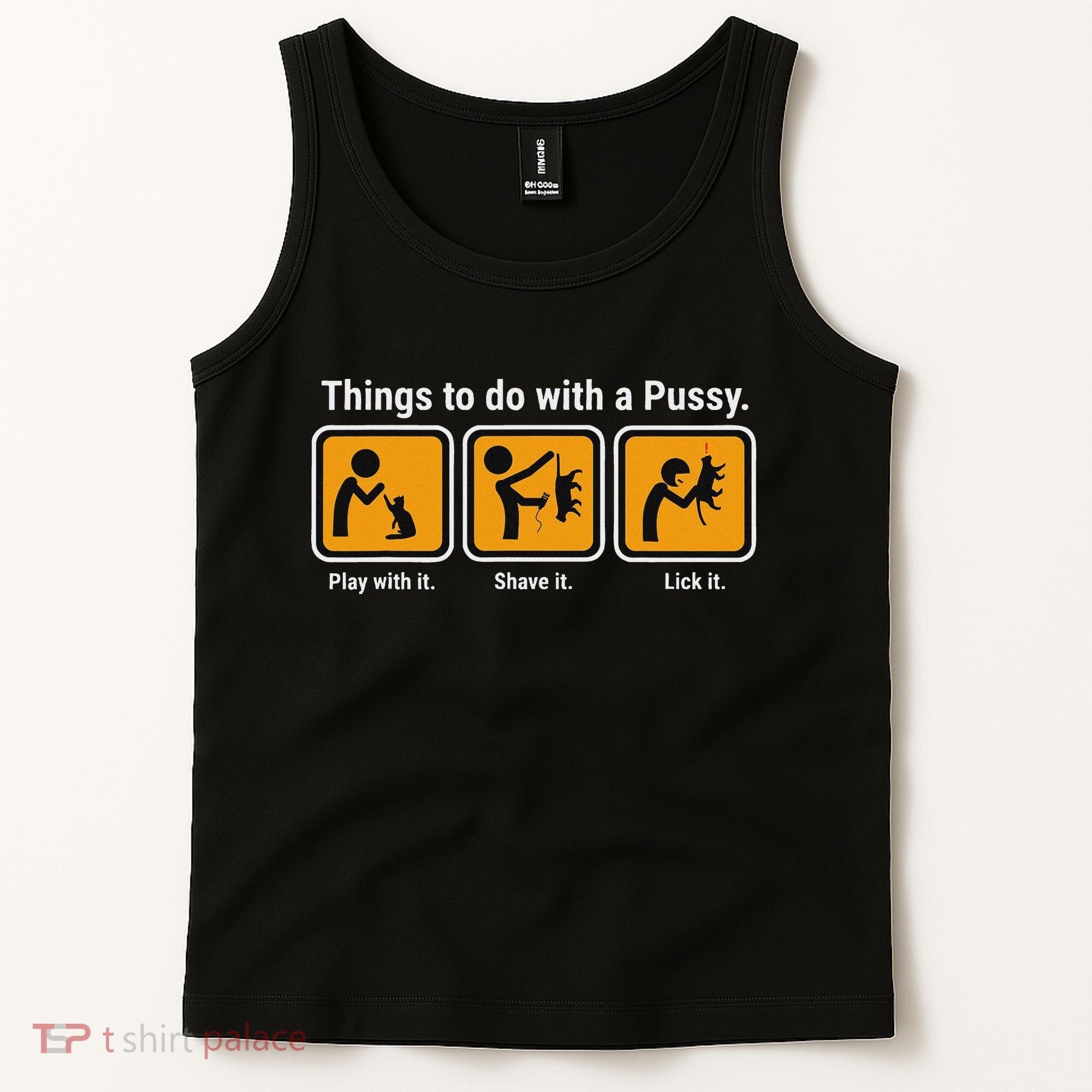 Things To Do With A Pussy Cat Graphic Tank Top