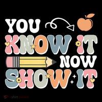 Testing Test Day You Know It Now Show It Kids Sweatshirt thumb 2