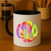 Trippy Tie Dye 4 20 Four Twenty Coffee Mug thumb 4