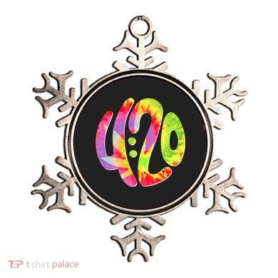 Trippy Tie Dye 4 20 Four Twenty Ornament