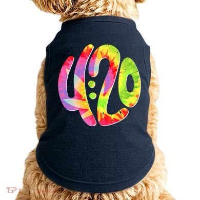 Trippy Tie Dye 4 20 Four Twenty Doggie Tank