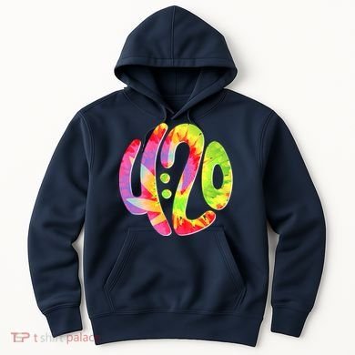Trippy Tie Dye 4 20 Four Twenty Hoodie