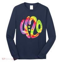 Trippy Tie Dye 4 20 Four Twenty Long Sleeve Shirt thumb 0