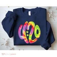Trippy Tie Dye 4 20 Four Twenty Sweatshirt thumb 2