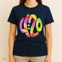 Trippy Tie Dye 4 20 Four Twenty T-Shirt thumb 4