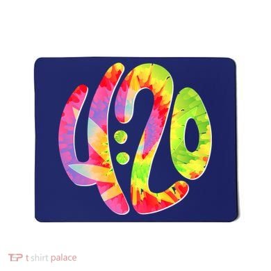 Trippy Tie Dye 4 20 Four Twenty Mousepad