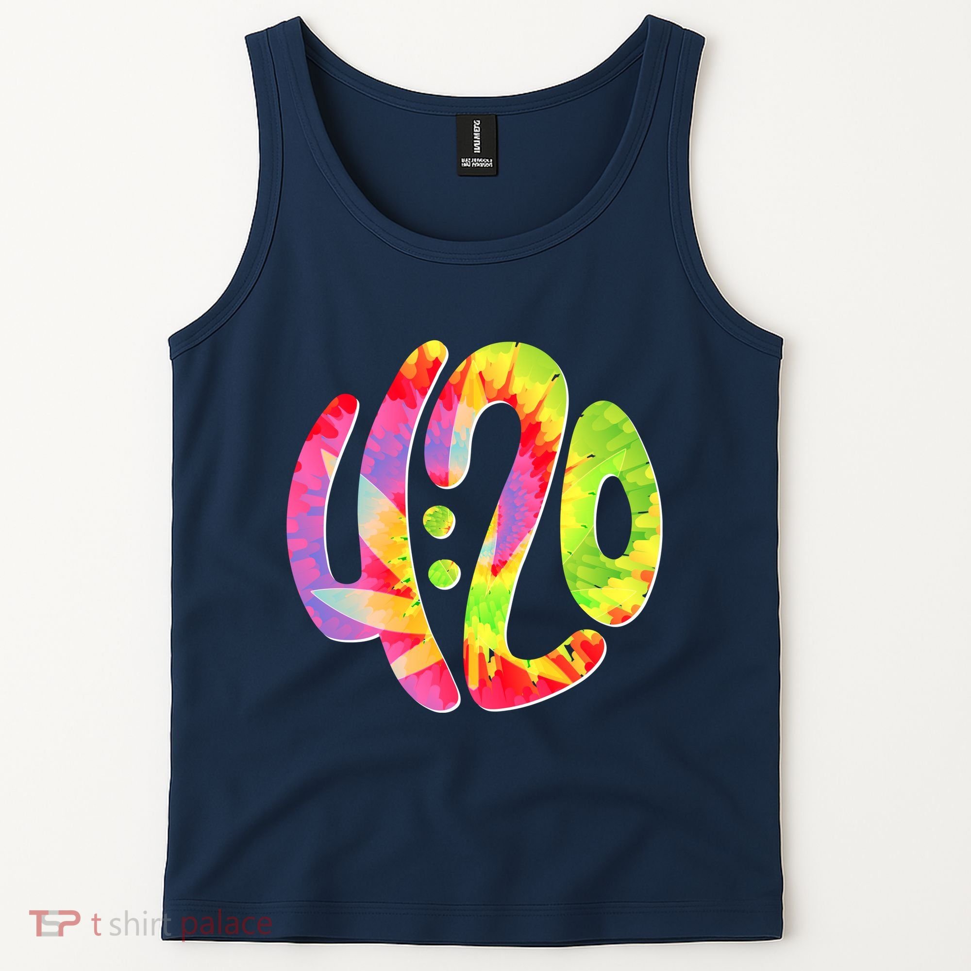 Trippy Tie Dye 4 20 Four Twenty Tank Top
