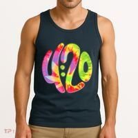 Trippy Tie Dye 4 20 Four Twenty Tank Top thumb 3