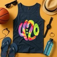 Trippy Tie Dye 4 20 Four Twenty Tank Top thumb 4