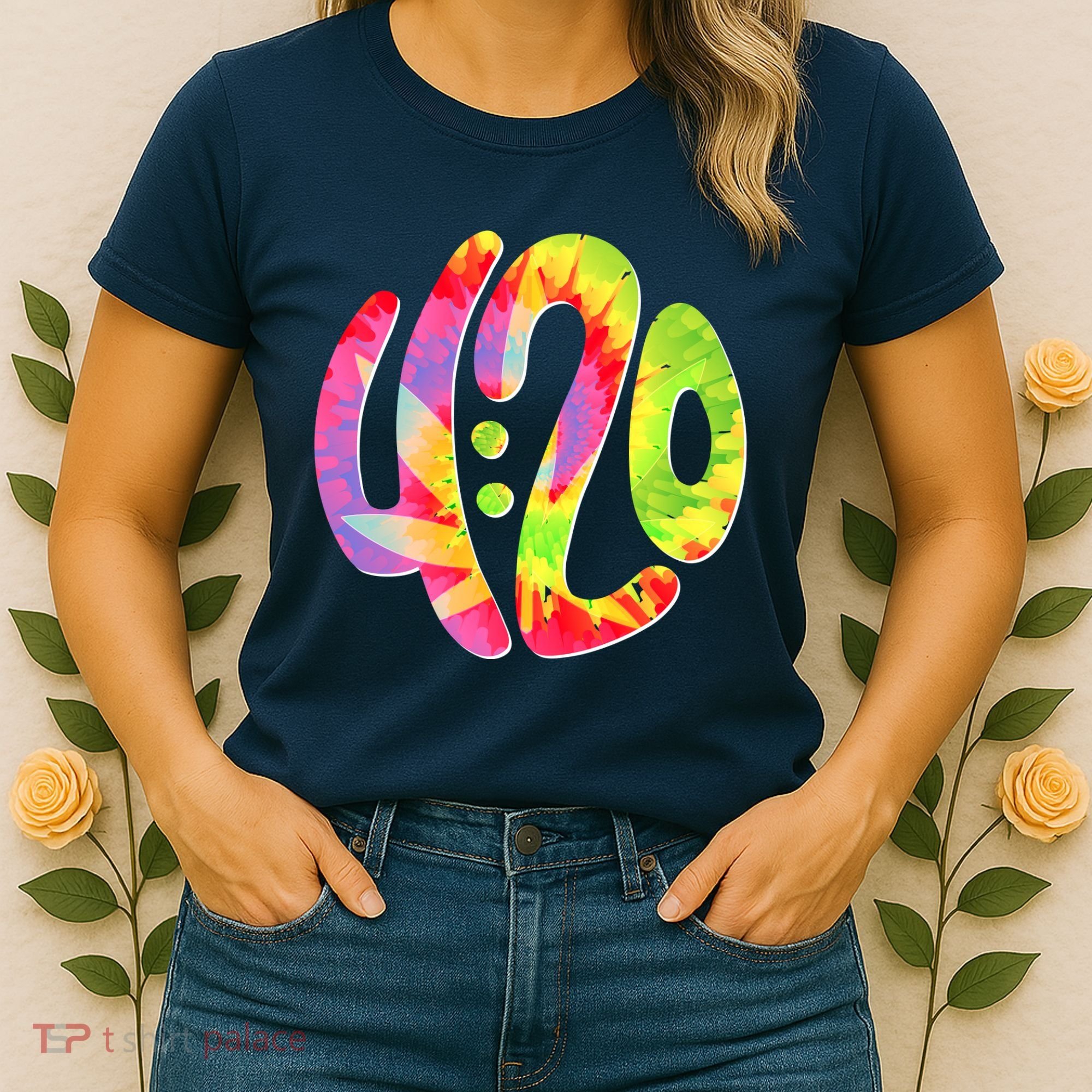 Trippy Tie Dye 4 20 Four Twenty Women's T-Shirt