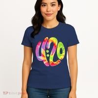 Trippy Tie Dye 4 20 Four Twenty Women's T-Shirt thumb 4