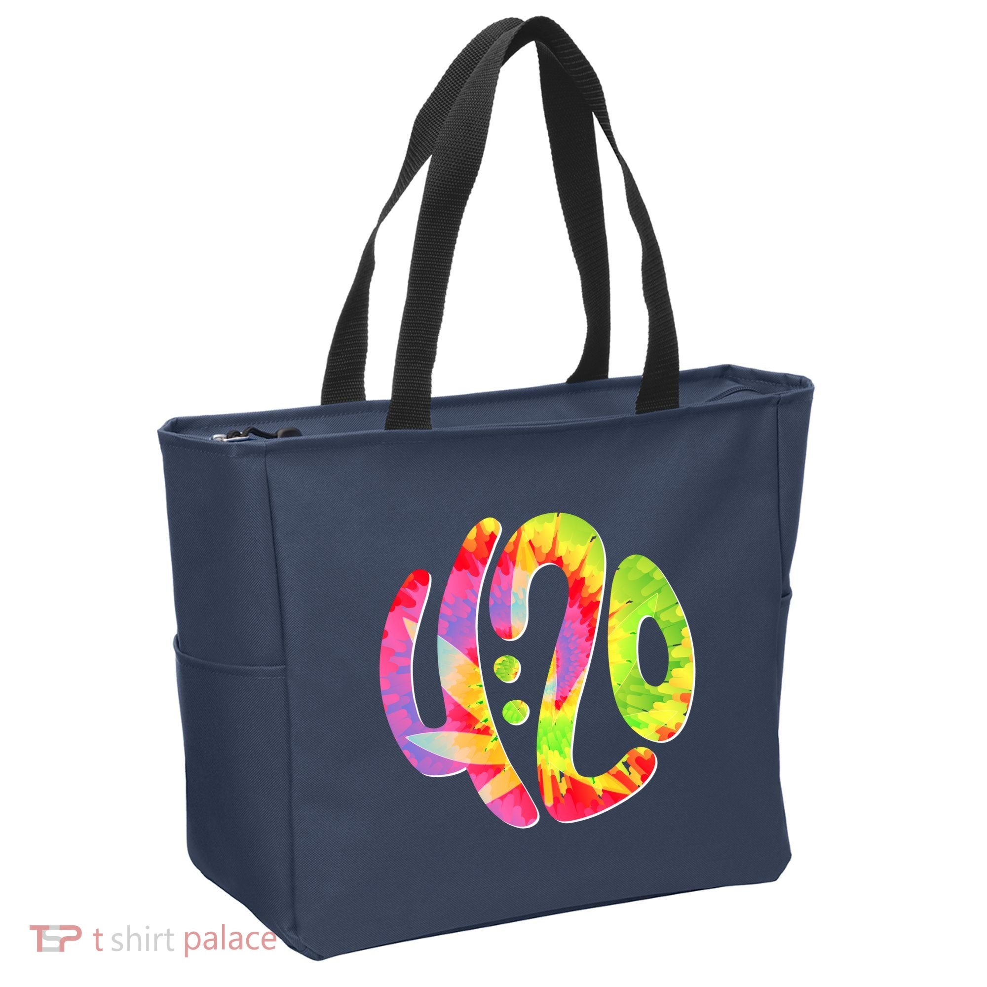 Trippy Tie Dye 4 20 Four Twenty Tote Bag