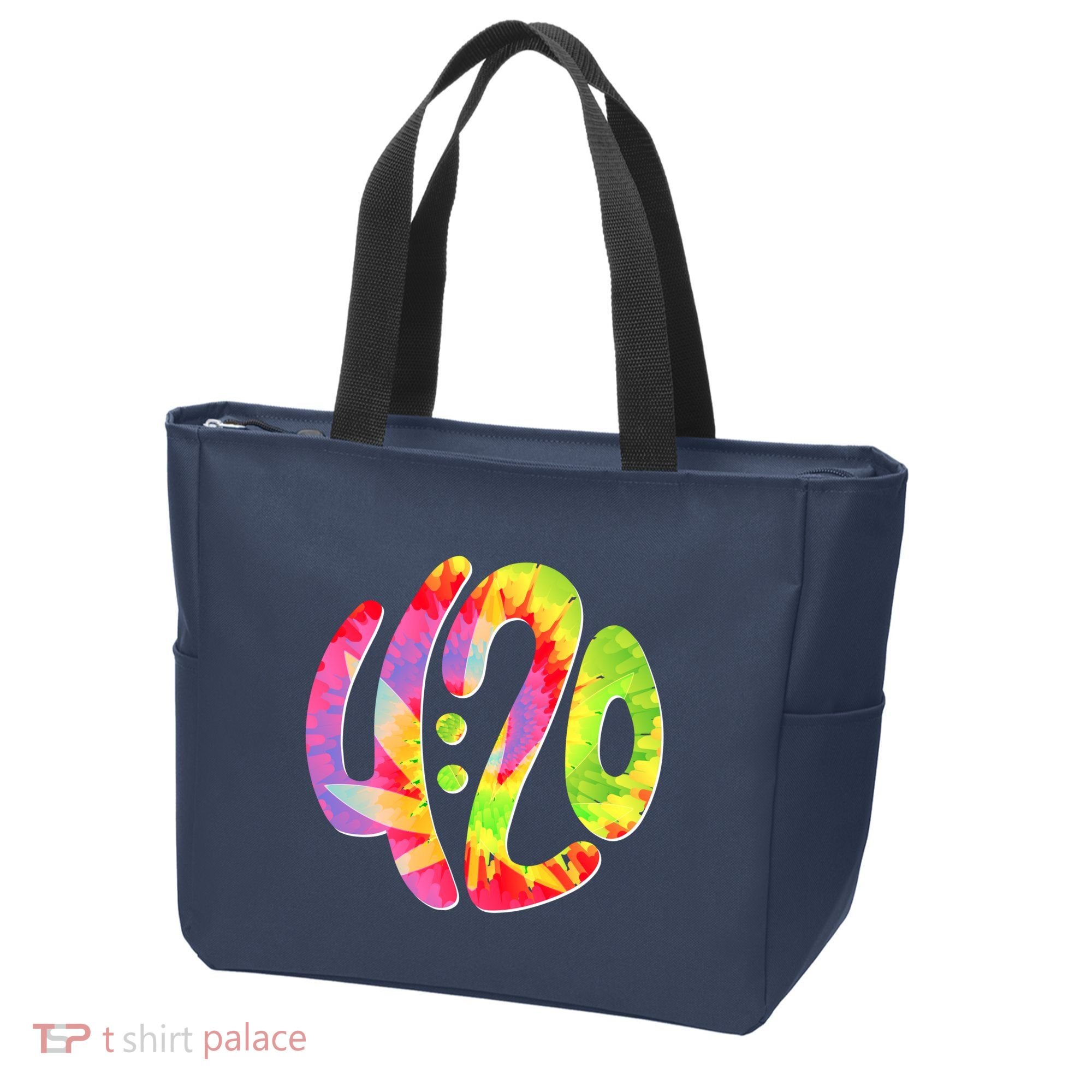 Trippy Tie Dye 4 20 Four Twenty Tote Bag