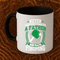Table Tennis Dad Ping Pong Lover Daddy Fathers Day Meaningful Gift Coffee Mug thumb 2
