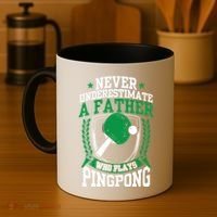 Table Tennis Dad Ping Pong Lover Daddy Fathers Day Meaningful Gift Coffee Mug thumb 4