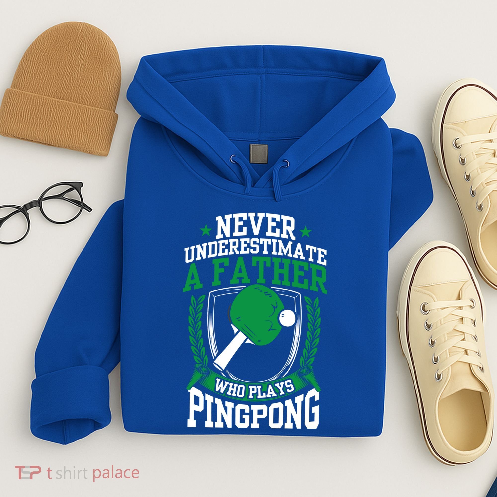 Table Tennis Dad Ping Pong Lover Daddy Fathers Day Meaningful Gift Hoodie