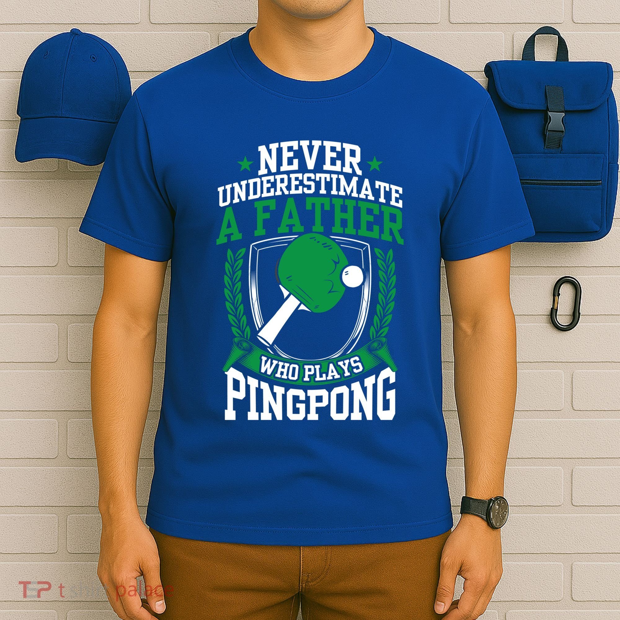 Table Tennis Dad Ping Pong Lover Daddy Fathers Day Meaningful Gift T-Shirt