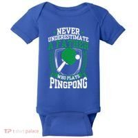Table Tennis Dad Ping Pong Lover Daddy Fathers Day Meaningful Gift Baby Bodysuit thumb 0