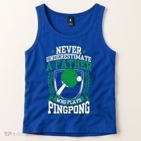 Table Tennis Dad Ping Pong Lover Daddy Fathers Day Meaningful Gift Tank Top thumb 2