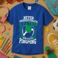 Table Tennis Dad Ping Pong Lover Daddy Fathers Day Meaningful Gift Kids T-Shirt thumb 3
