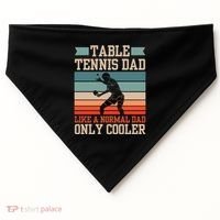 Table Tennis Dad Ping Pong Player Papa Fathers Day Funny Gift USA-Made Doggie Bandana thumb 0