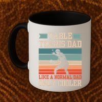 Table Tennis Dad Ping Pong Player Papa Fathers Day Funny Gift Coffee Mug thumb 2