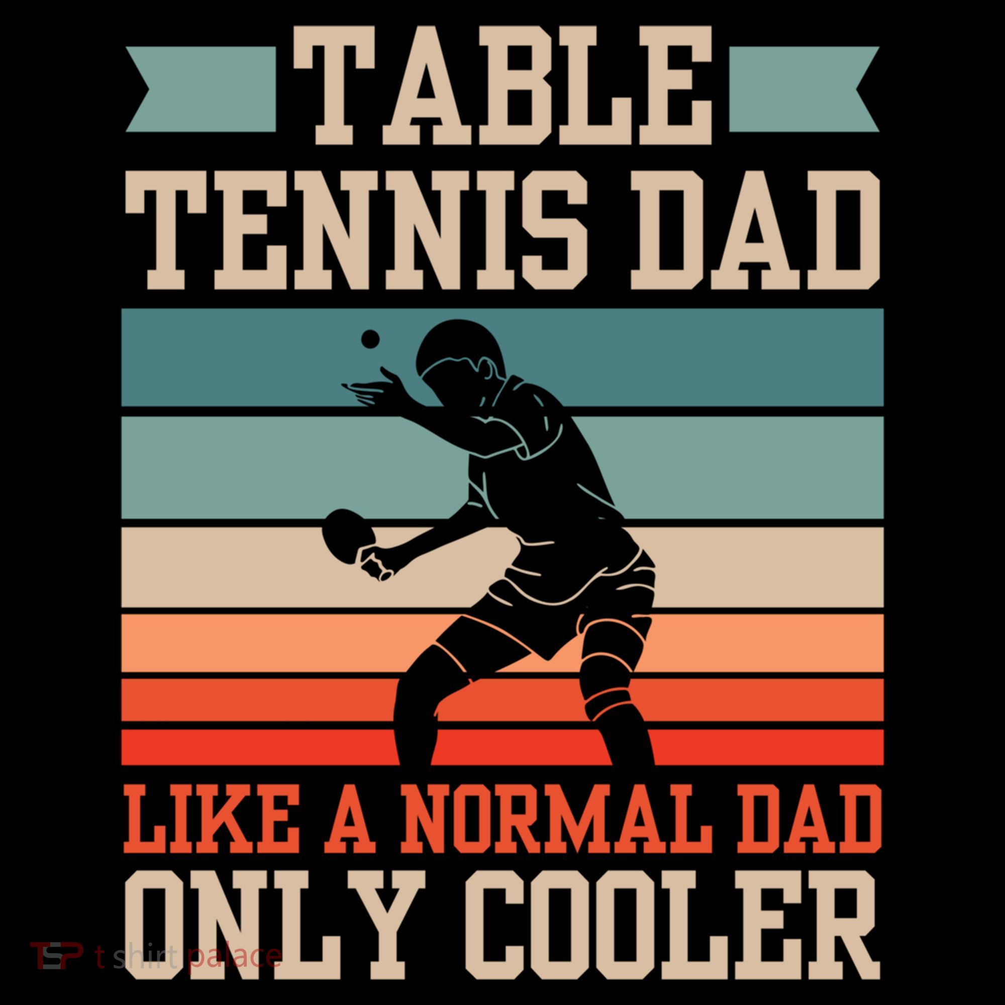 Table Tennis Dad Ping Pong Player Papa Fathers Day Funny Gift Coffee Mug