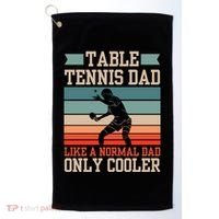 Table Tennis Dad Ping Pong Player Papa Fathers Day Funny Gift Golf Towel thumb 0