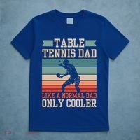 Table Tennis Dad Ping Pong Player Papa Fathers Day Funny Gift T-Shirt thumb 5