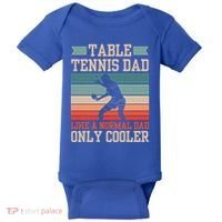 Table Tennis Dad Ping Pong Player Papa Fathers Day Funny Gift Baby Bodysuit thumb 0
