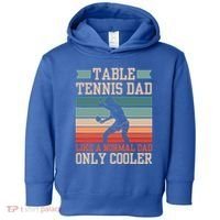 Table Tennis Dad Ping Pong Player Papa Fathers Day Funny Gift Toddler Hoodie thumb 0