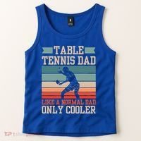 Table Tennis Dad Ping Pong Player Papa Fathers Day Funny Gift Tank Top thumb 2
