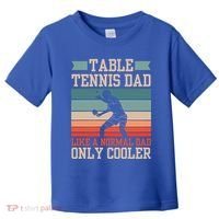 Table Tennis Dad Ping Pong Player Papa Fathers Day Funny Gift Toddler T-Shirt thumb 0