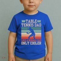 Table Tennis Dad Ping Pong Player Papa Fathers Day Funny Gift Toddler T-Shirt thumb 2