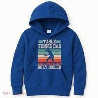 Table Tennis Dad Ping Pong Player Papa Fathers Day Funny Gift Kids Hoodie thumb 0