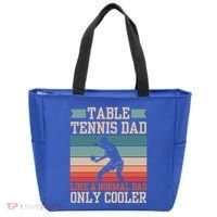 Table Tennis Dad Ping Pong Player Papa Fathers Day Funny Gift Tote Bag thumb 0