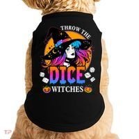 Throw The Dice Witches Bunco Happy Halloween Party Costume Doggie Tank thumb 0