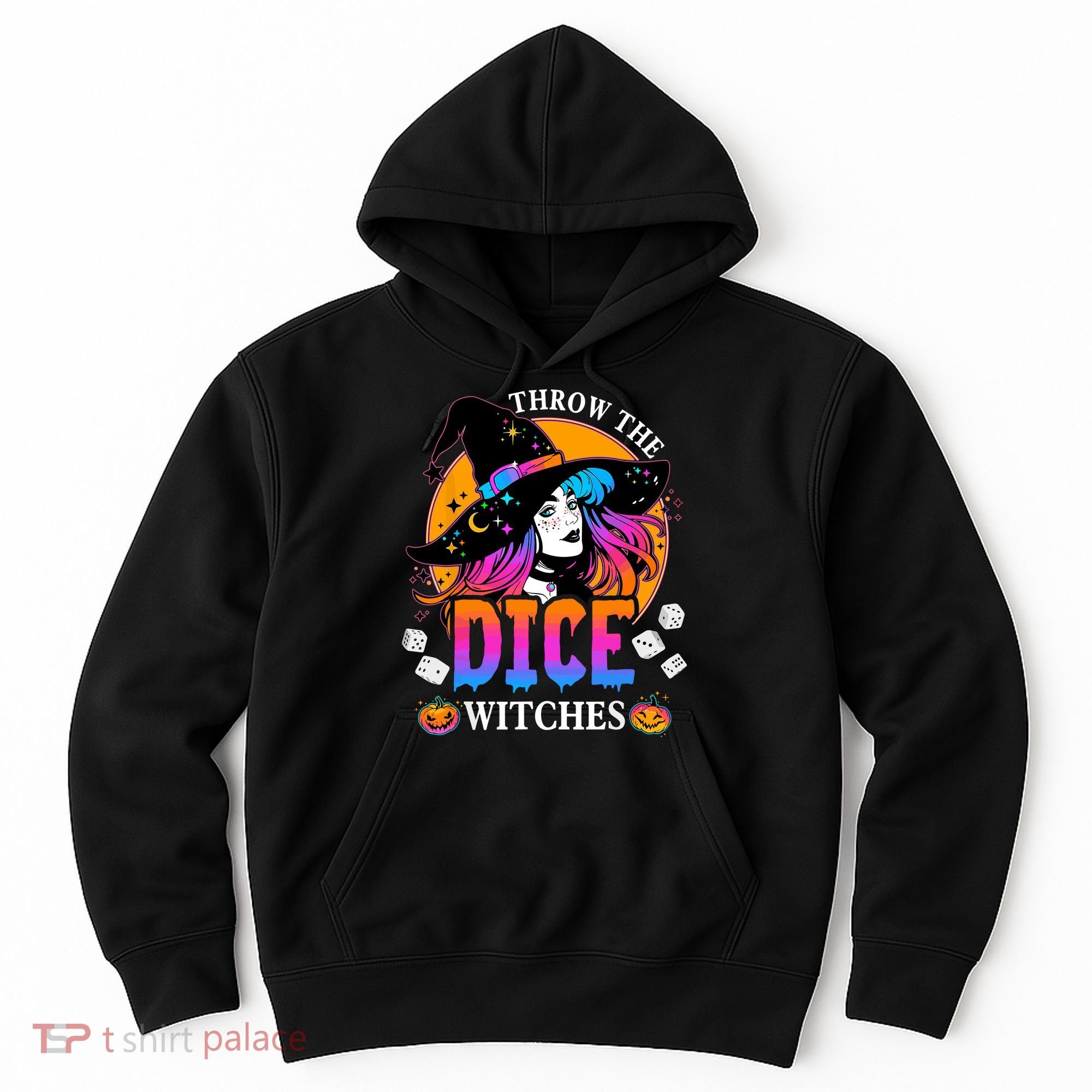 Throw The Dice Witches Bunco Happy Halloween Party Costume Hoodie