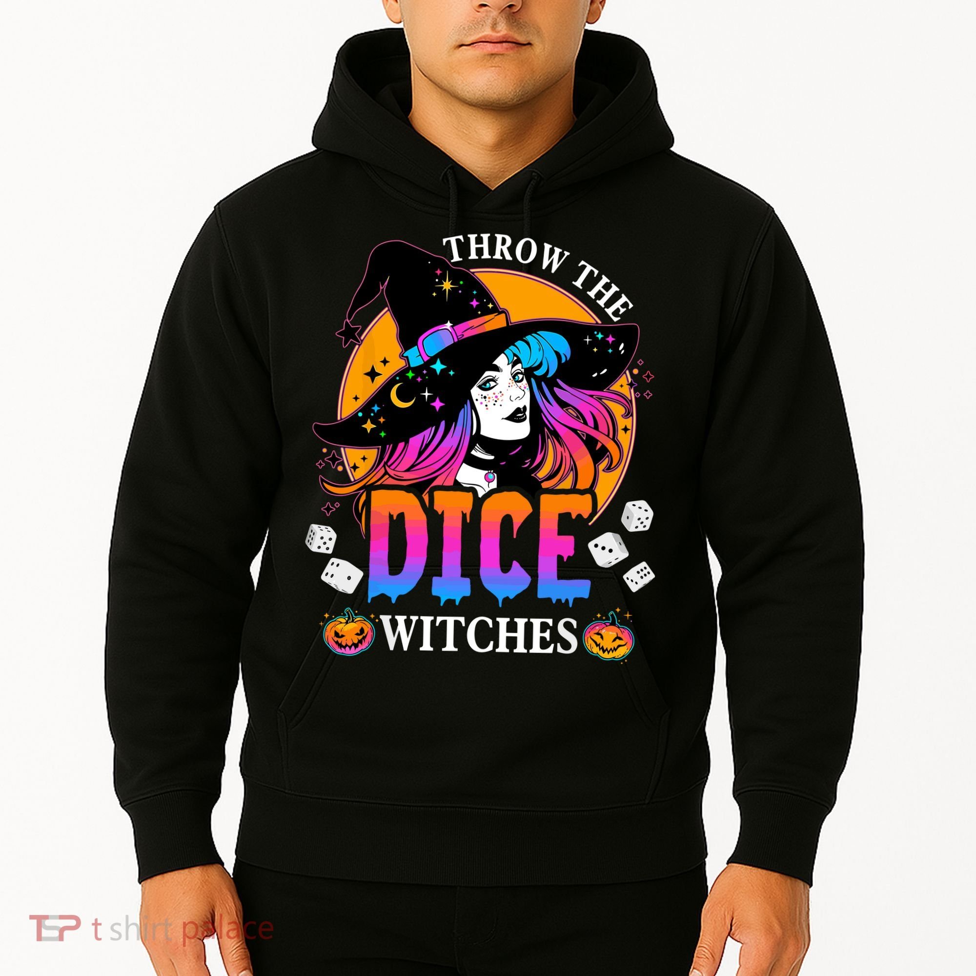 Throw The Dice Witches Bunco Happy Halloween Party Costume Hoodie