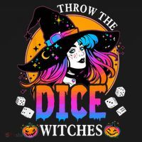 Throw The Dice Witches Bunco Happy Halloween Party Costume Sweatshirt thumb 3