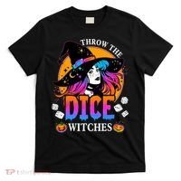 Throw The Dice Witches Bunco Happy Halloween Party Costume T-Shirt thumb 0
