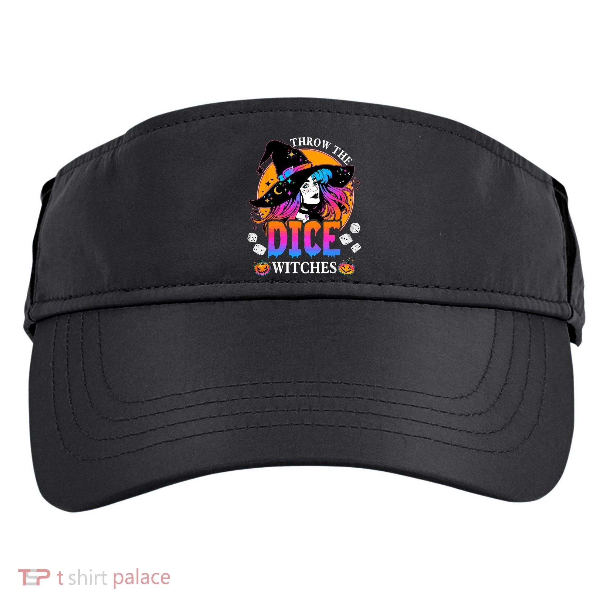 Throw The Dice Witches Bunco Happy Halloween Party Costume Adult Drive Performance Visor