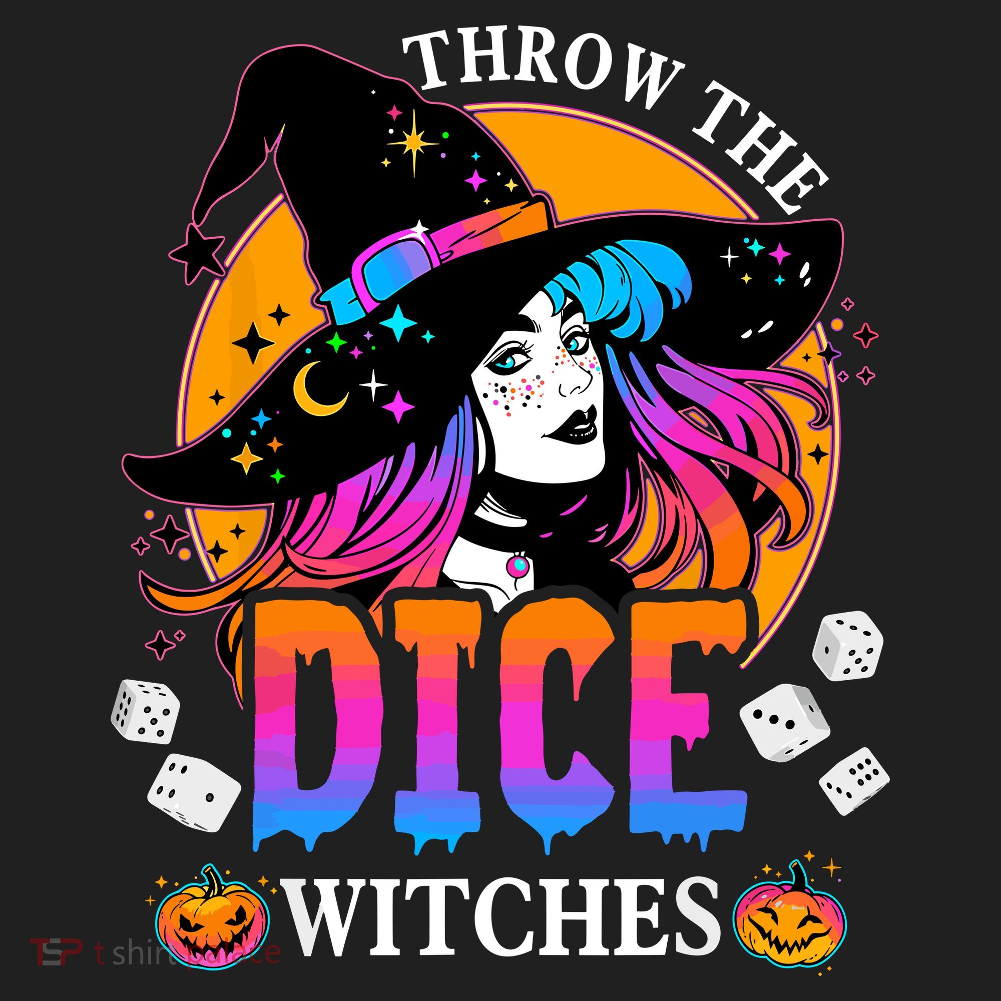 Throw The Dice Witches Bunco Happy Halloween Party Costume Beanie