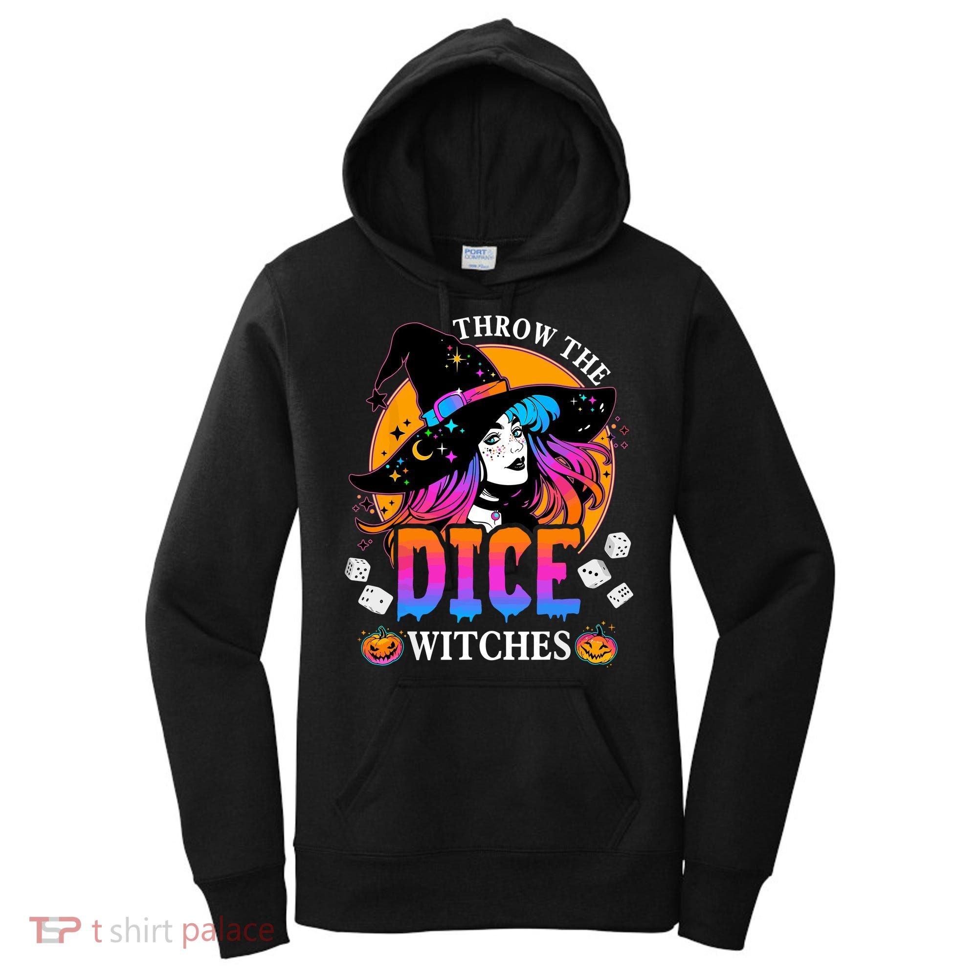 Throw The Dice Witches Bunco Happy Halloween Party Costume Women's Hoodie